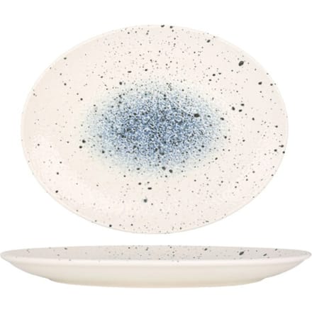 Rinart Serveerschaal - Splash - Porselein - 36 cm - set van 2