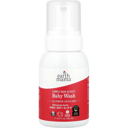Babywasmiddel, Simply Unscented, 185 ml (6.27 fl oz) white