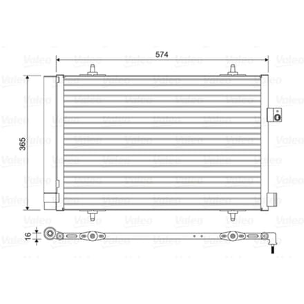 Condensator, airconditioning VALEO 814420