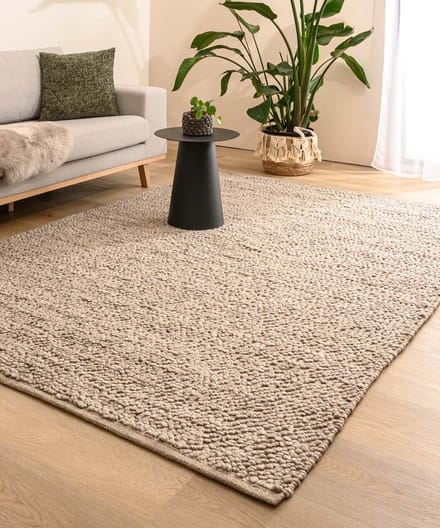 Wollen vloerkleed - Agder beige 200x300
