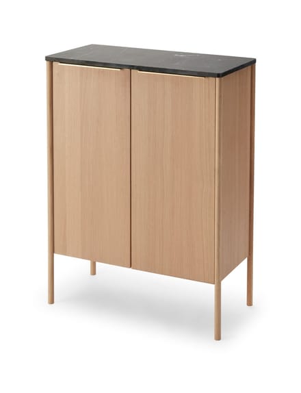 Skagerak by Fritz Hansen Jut High Cabinet - zwart marmer