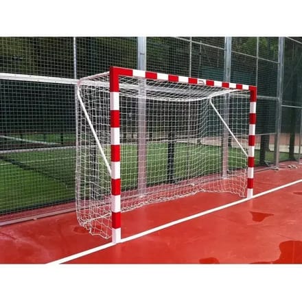 Set van 2 vaste metalen futsal/handbal doelen Softee Equipment