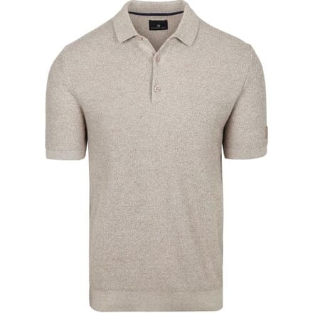 State of Art Polo Knitted Beige - Maat S - Heren