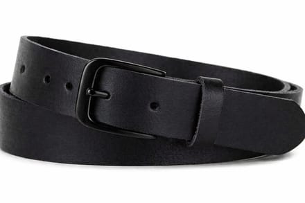 Fana Belts Leren Riem - Zwarte Gesp - Riem Echt Leer - Taillemaat 105 - Cadeau