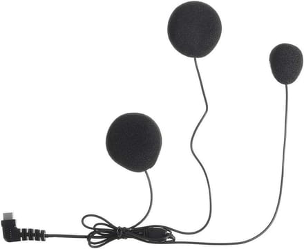 Intercom Headset - Motorhelm Microfoon - Communicatie Tijdens Rit - Type C Connector - Zachte Buis - Zwart