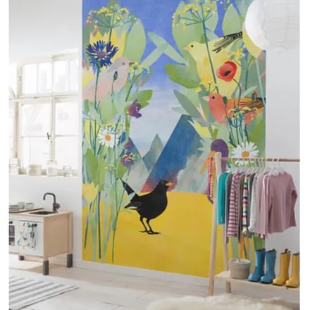 Fotobehang Twittering - Meerkleurig - 2,80m X 200cm