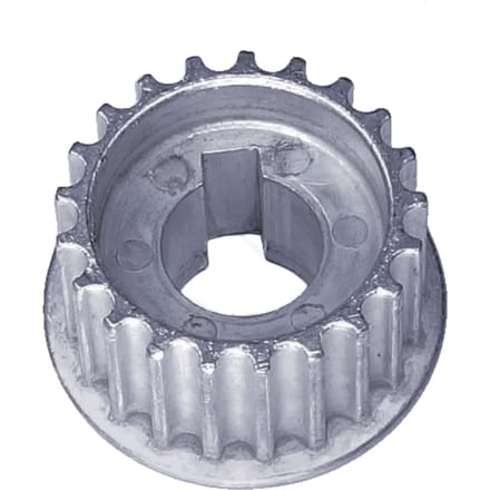 Toothed washer spindle