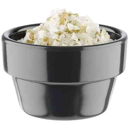GGM Gastro (60 Stück) Dipschälchen - FLOWER POT - Melamin - 40ml - Ø 60mm - Grau