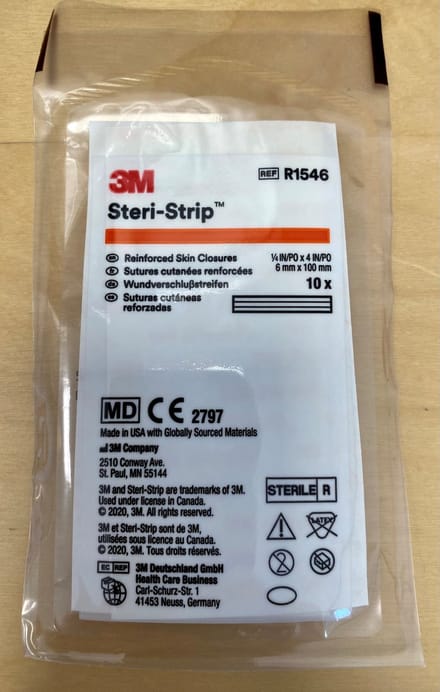3M Steristrip 3 zakjes met 10 strips 6.4mm x 102mm