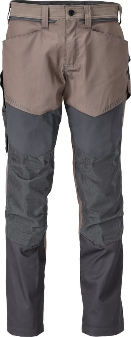 Mascot Customized Broek met kniezakken 22479-230 - donkerzand/steengrijs - C45 - 76