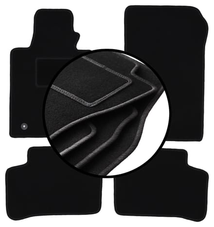 Complete set veloursmatten voor: Mercedes GLK X204 SUV (2008-2015)