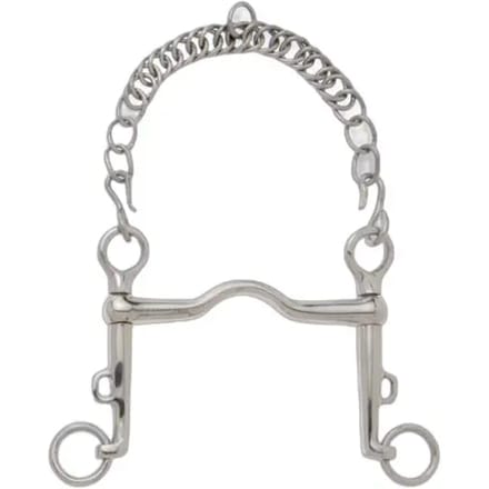 Muil voor paard met gemiddelde tongpassing, lange schuiftakken. Sefton Weymouth