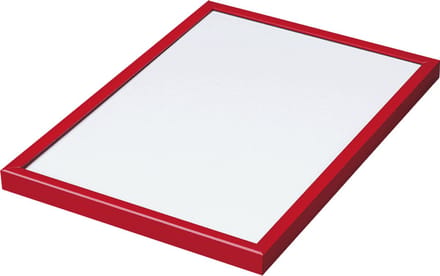 Aluminium kliklijst - rood - spitse hoek A2 - 594 x 420 mm
