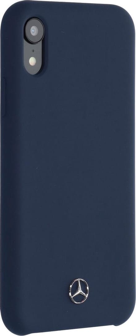 Navy hoesje van Mercedes-Benz - Backcover - iPhone XR - Silicone