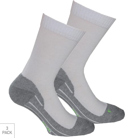 Boru Bamboo - 3-Pack - Wandelsokken XP - Bamboe - Antibacterieel - Heren / Dames - wit - 43-45 - 2342
