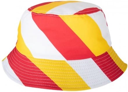Vissershoedje rood wit geel/Oeteldonk