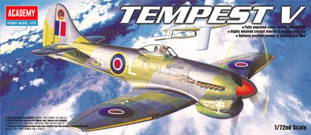 Academy Modelbouwpakket Vliegtuigen - 12466 Hawker Tempest Mk. V WWII - Brits Propellervliegtuig Plastic - 1:72 - Modelbouw