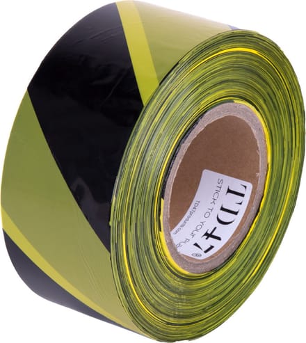 TD47 Afzetlint Geel/Zwart 70mm x 500m