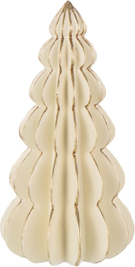 J-Line decoratie Boom Origami - polyresin - wit/goud - medium