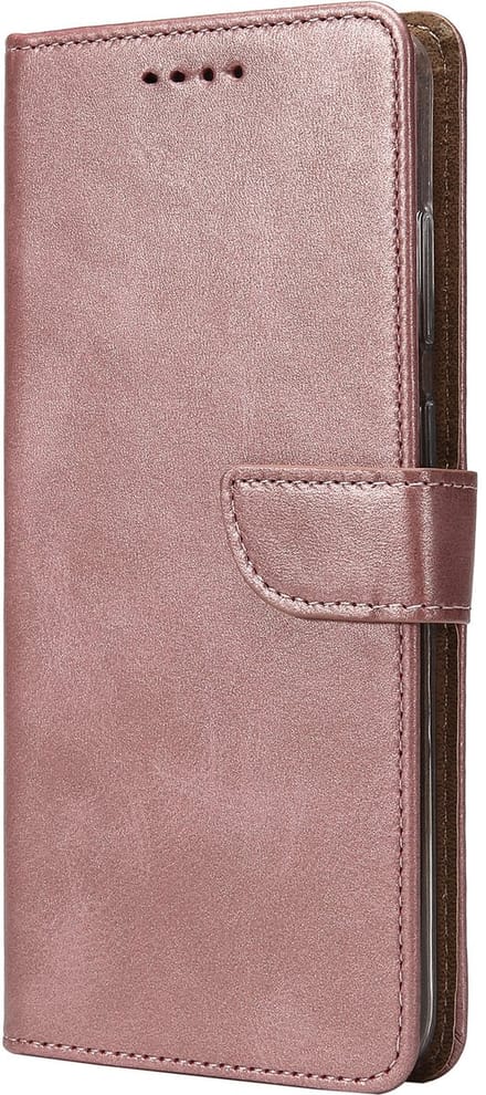 Rixus Bookcase For Samsung Galaxy S24 Plus, S25 Plus Pink