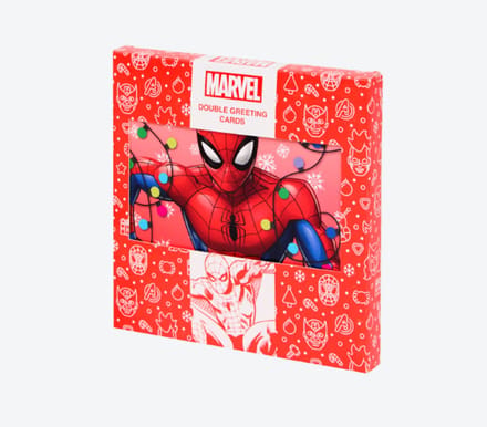 Spiderman kerstkaarten 8 stuks met envelop