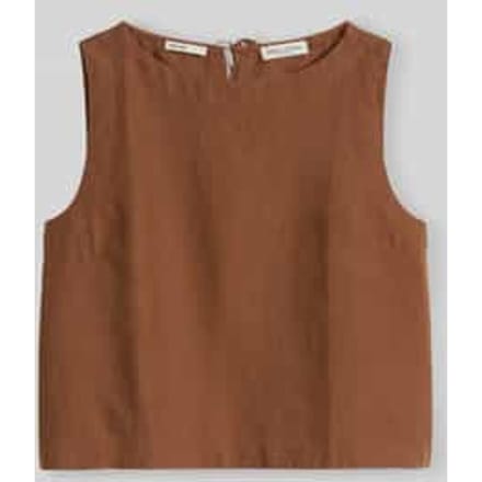 Relaxed fit blousetop van puur linnen