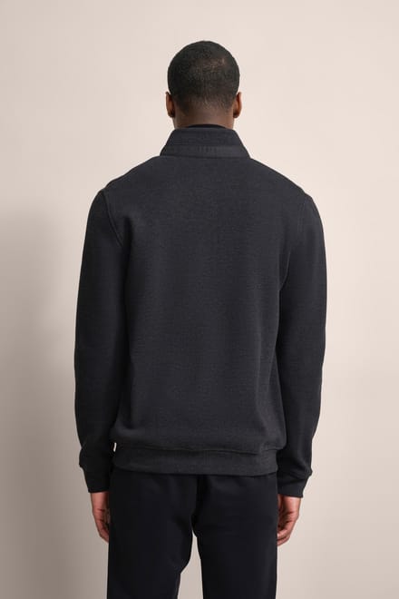 Bugatti Herren Sweatjack met houndstooth-patroon