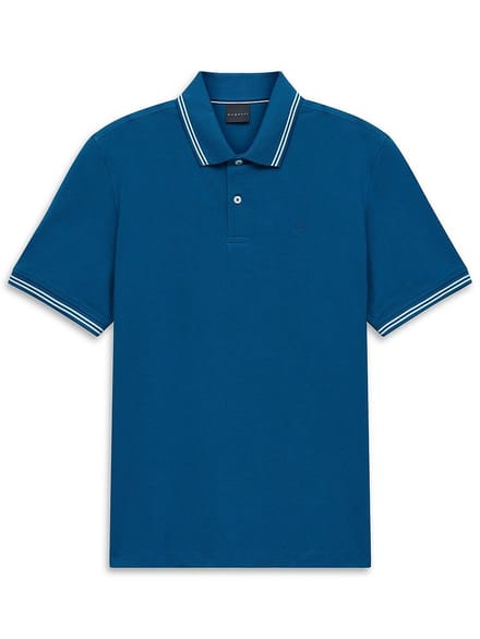 Bugatti Herren Polo Modern Fit van puur katoen