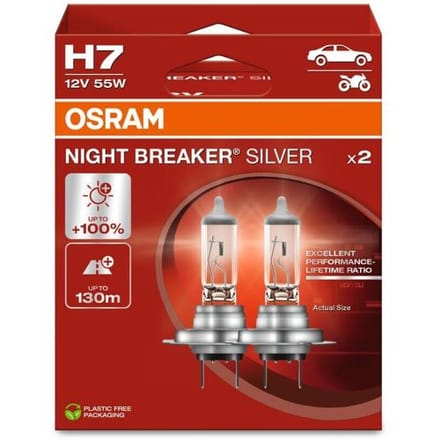 Osram Night Breaker Serie - Voertuigverlichting - H7 Lamp - Zilver - Lange Levensduur
