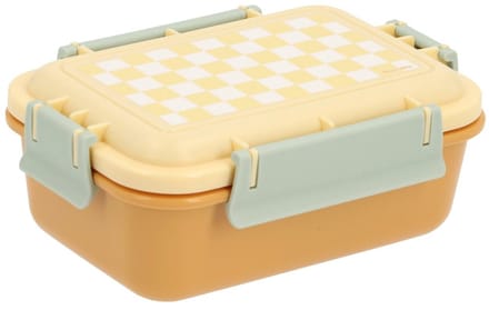 Tutete Bento Lunchbox Geel Schaak