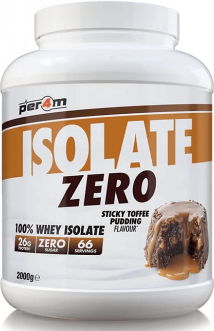 Per4m Whey Isolate Zero (2000g) Sticky Toffee Pudding - Eiwitten - Wei-eiwit isolaat