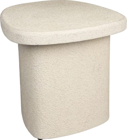 Dutchbone Veda Bijzettafel Hoog Gerecycled Marmer Beige