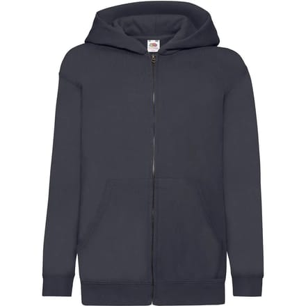 Kindercapuchon met volledige rits Fruit of the Loom Classic