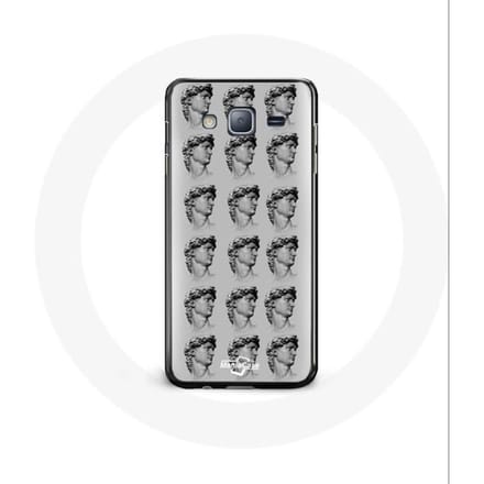 Case voor Samsung galaxy J3 Standbeeld grijze achtergrond