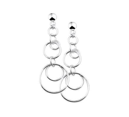 Zilver Gerhodineerde Oorhangers 1329549