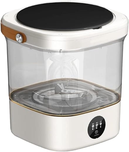 Mini-wasmachine - Draagbare Wasmachine - Reizen en Camping - Hygiënische Scheiding - 12 Liter Capaciteit - Wit