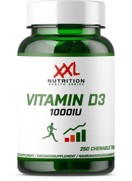 XXL Nutrition - Vitamine D3 1000IU - 250 Tabletten