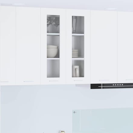 vidaXL - Hangkast - Wit - 60 - x - 31 - x - 80 - cm - Bewerkt - hout