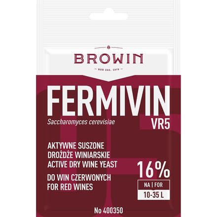 Browin Fermivin VR5 - Wijngist - Rood Fruit - Tot 16% Alcohol - 7 g