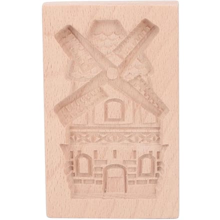 Moule à biscuits en bois de hêtre réutilisable et lavable pour la cuisine beige