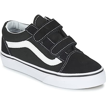 Vans Old Skool V Sneakers Kinderen - Black/True White