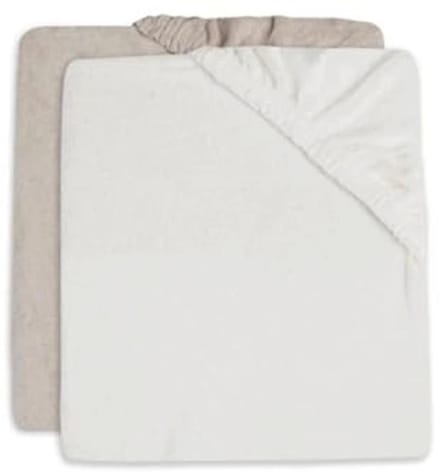 Verschoonmat covers - Set van 2 - 50x70 cm - Ivoor/Nougat