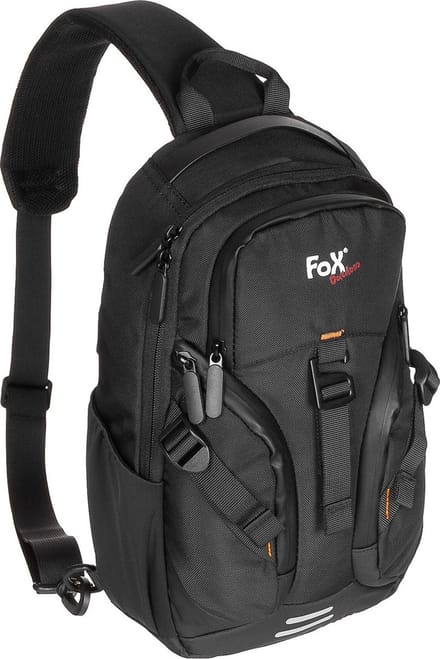 Fox outdoor One strap rugzak / sling bag 7l, zwart