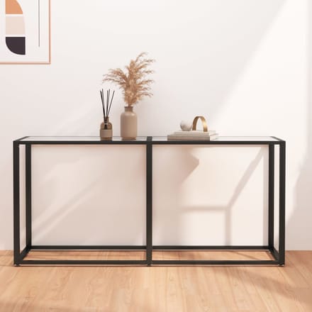 vidaXL - Wandtafel - 160x35x75,5 - cm - gehard - glas - transparant