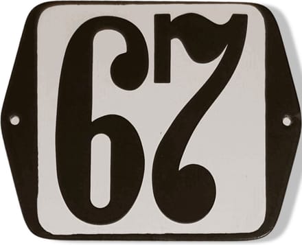 Huisnummer standaard nummer 67