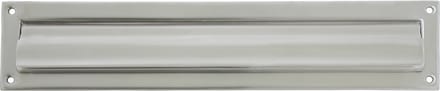 AMIG Brievenbusklep - zilver - RVS - 34,2 x 7,3 cm - energiebesparende brievenbus