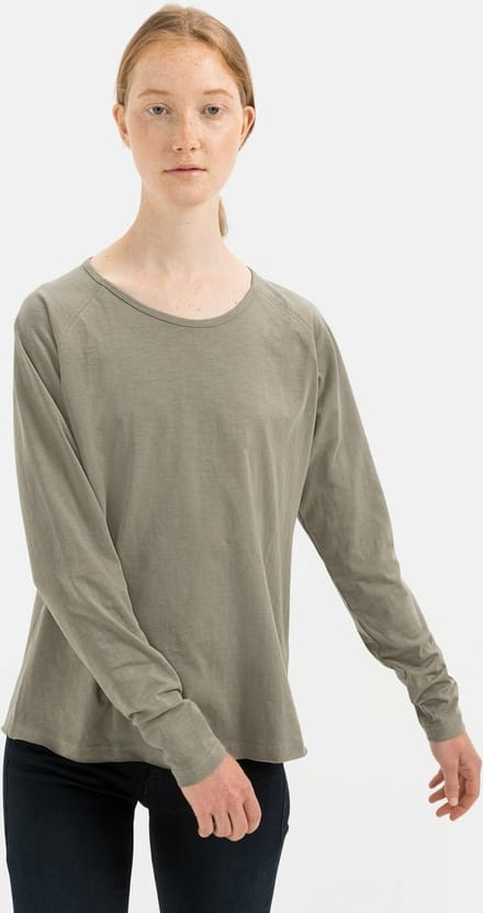 camel active Overhemd met lange mouwen zuiver katoen - Maat - Khakiwomenswear-L