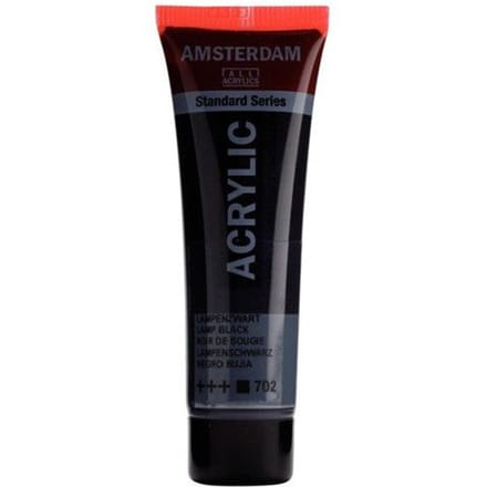 Verf - Acryl - 702 - Lampen zwart - Amsterdam - 20ml