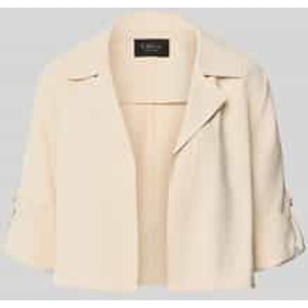 slim fit korte blazer van viscosemix