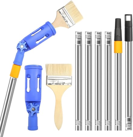 Multi Angle Paint Brush Extender - Retractable Paint Roller Extension Rod - Hoogteverstelling voor Schilderen van Muren en Hoeken
